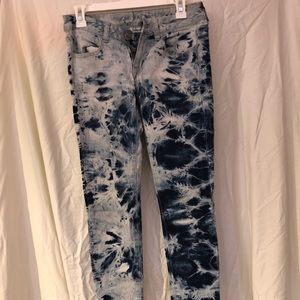 American Eagle tie dye wash jeans